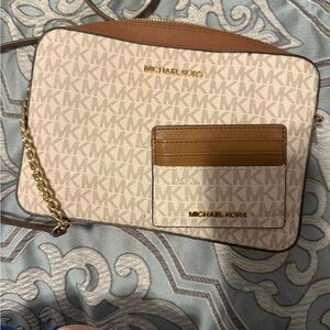 Michael Kors Tan and Cream Women's Bag